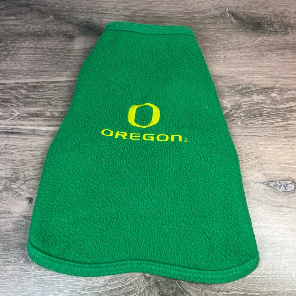 All Star Dogs Oregon Ducks Fleece Pet Vest Small Green NCAA Collegiate Logo
